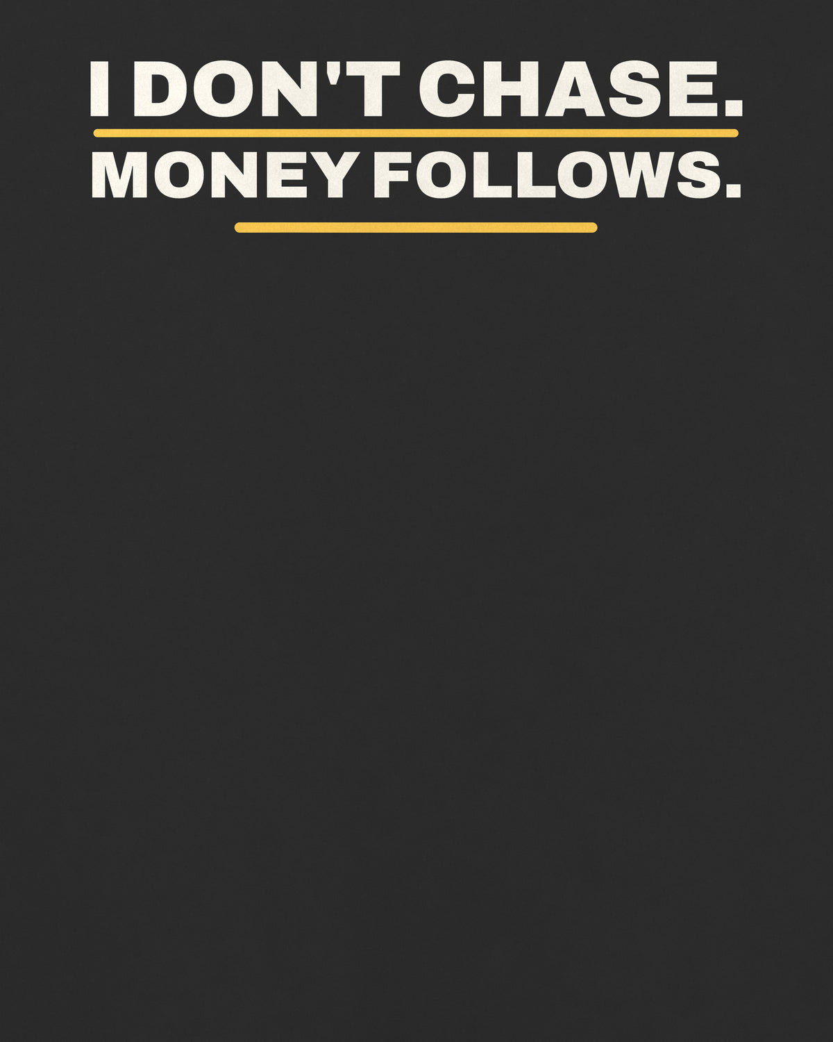 Black oversized tee, close-up of the back print text – digital mockup
