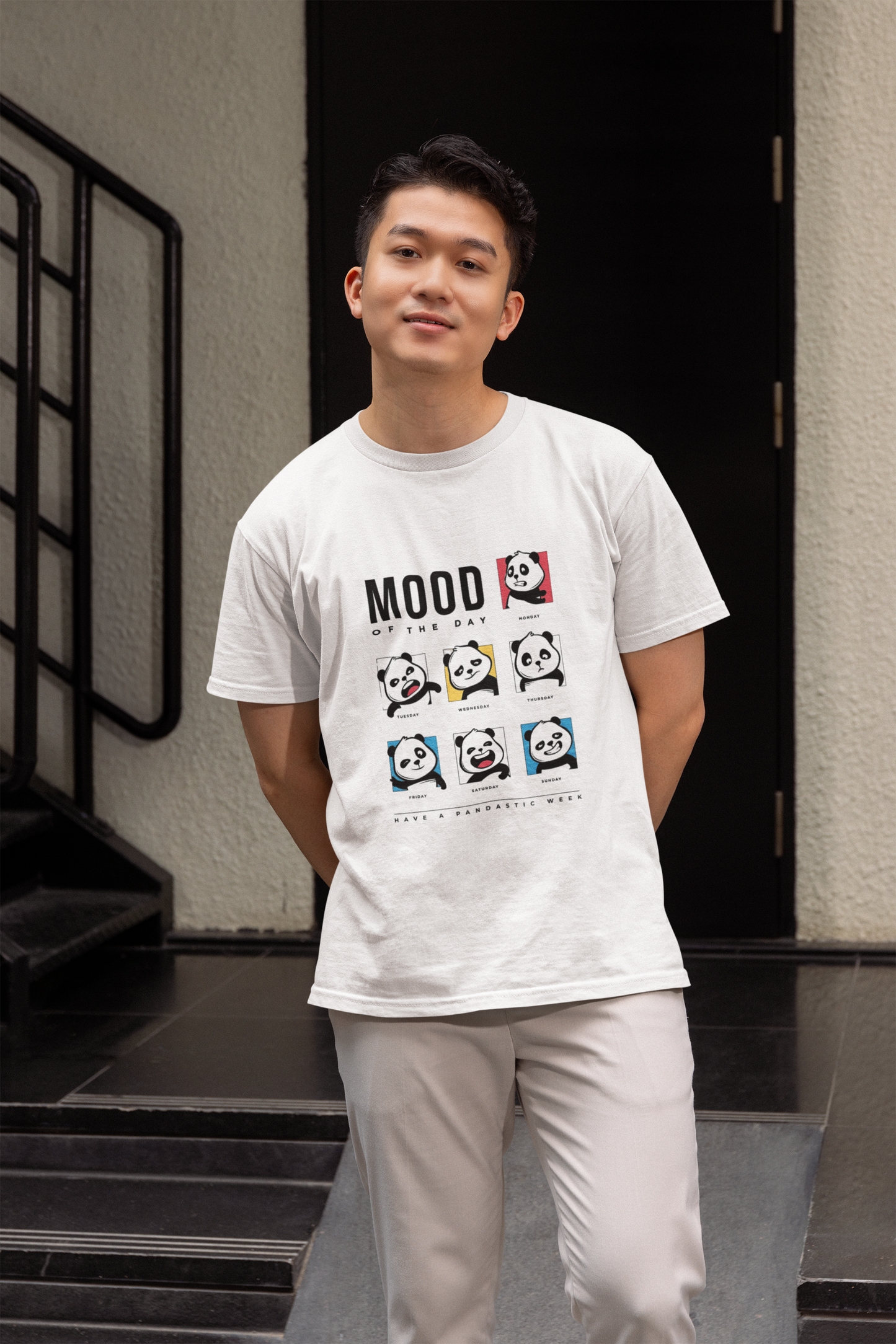 Mood of The Day Panda T-Shirt – Fun & Expressive Graphic Tee