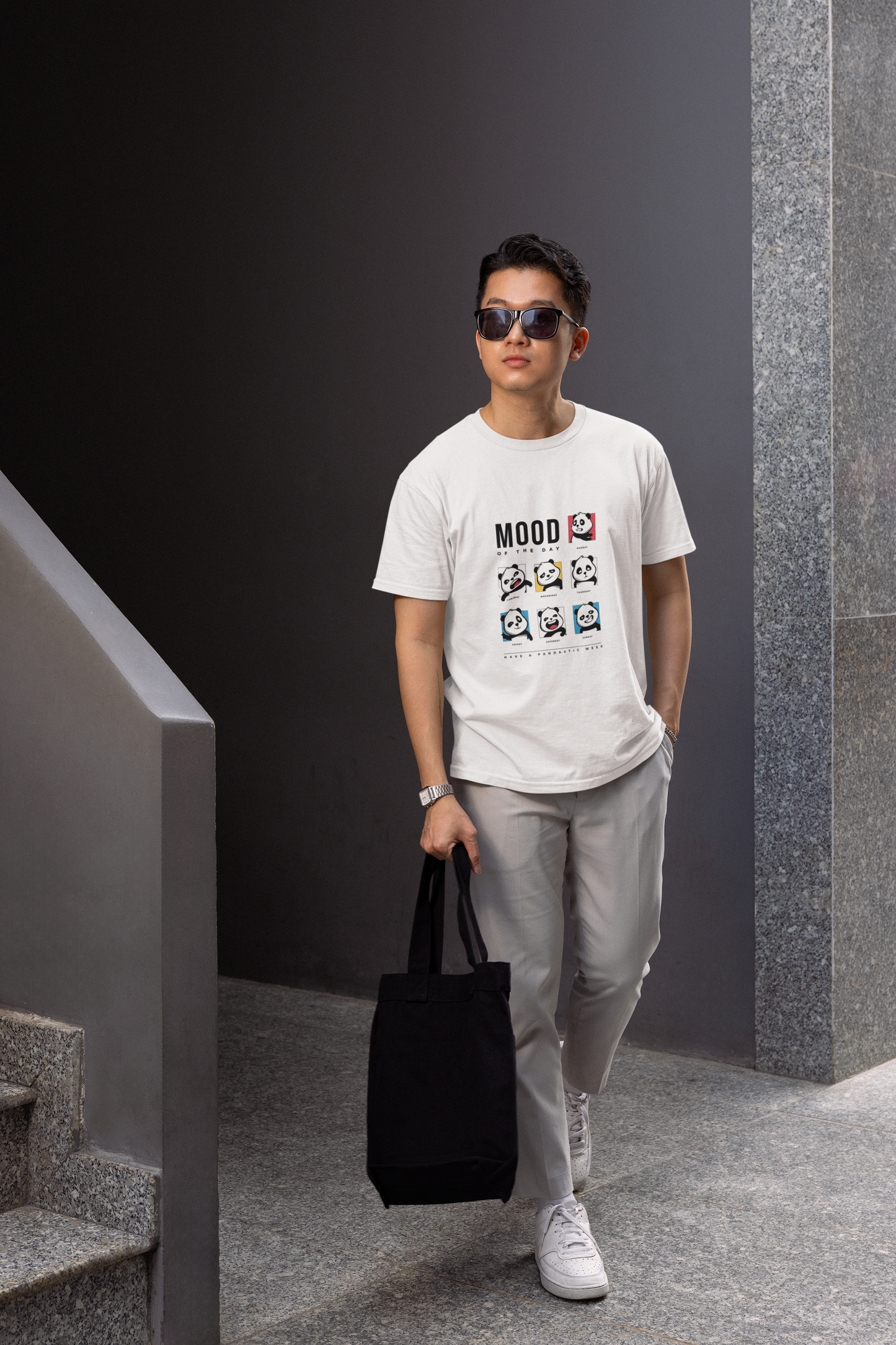 Mood of The Day Panda T-Shirt – Fun & Expressive Graphic Tee