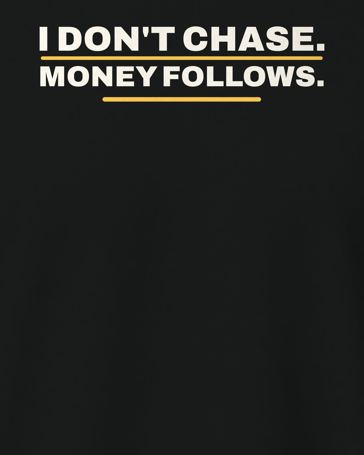 Black regular fit tee, close-up of the back print text – digital mockup