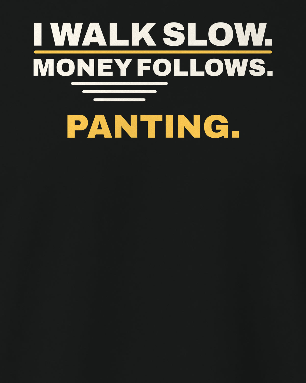 Black regular fit tee, close-up of the back print text – digital mockup
