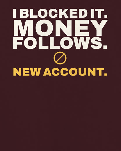 Maroon oversized tee, close-up of the back print text – digital mockup