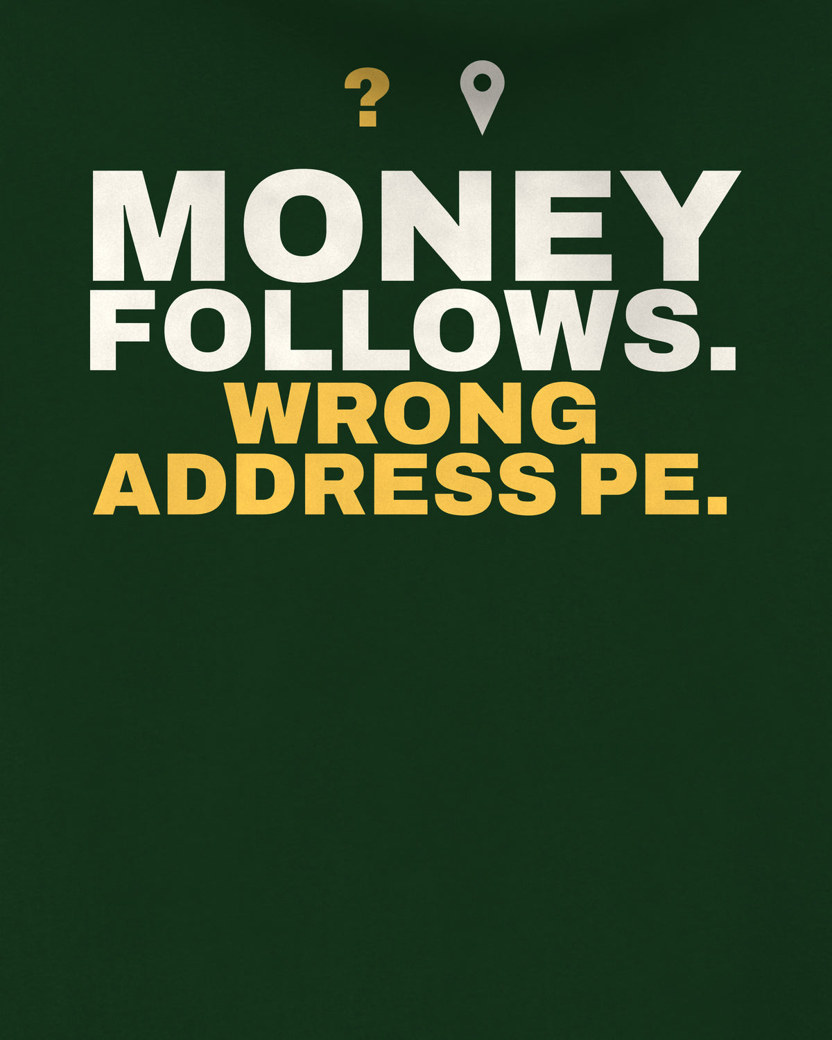 Bottle Green oversized hoodie, close-up of the back print text – digital mockup