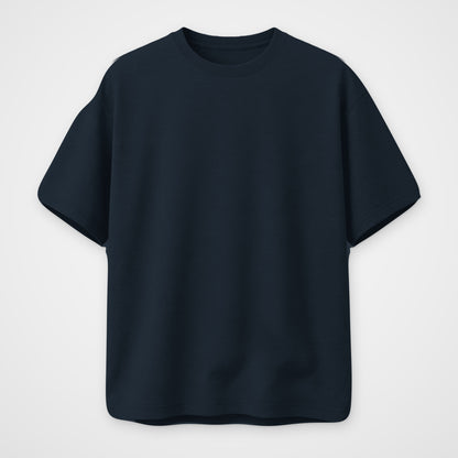Navy Blue oversized t-shirt, front view