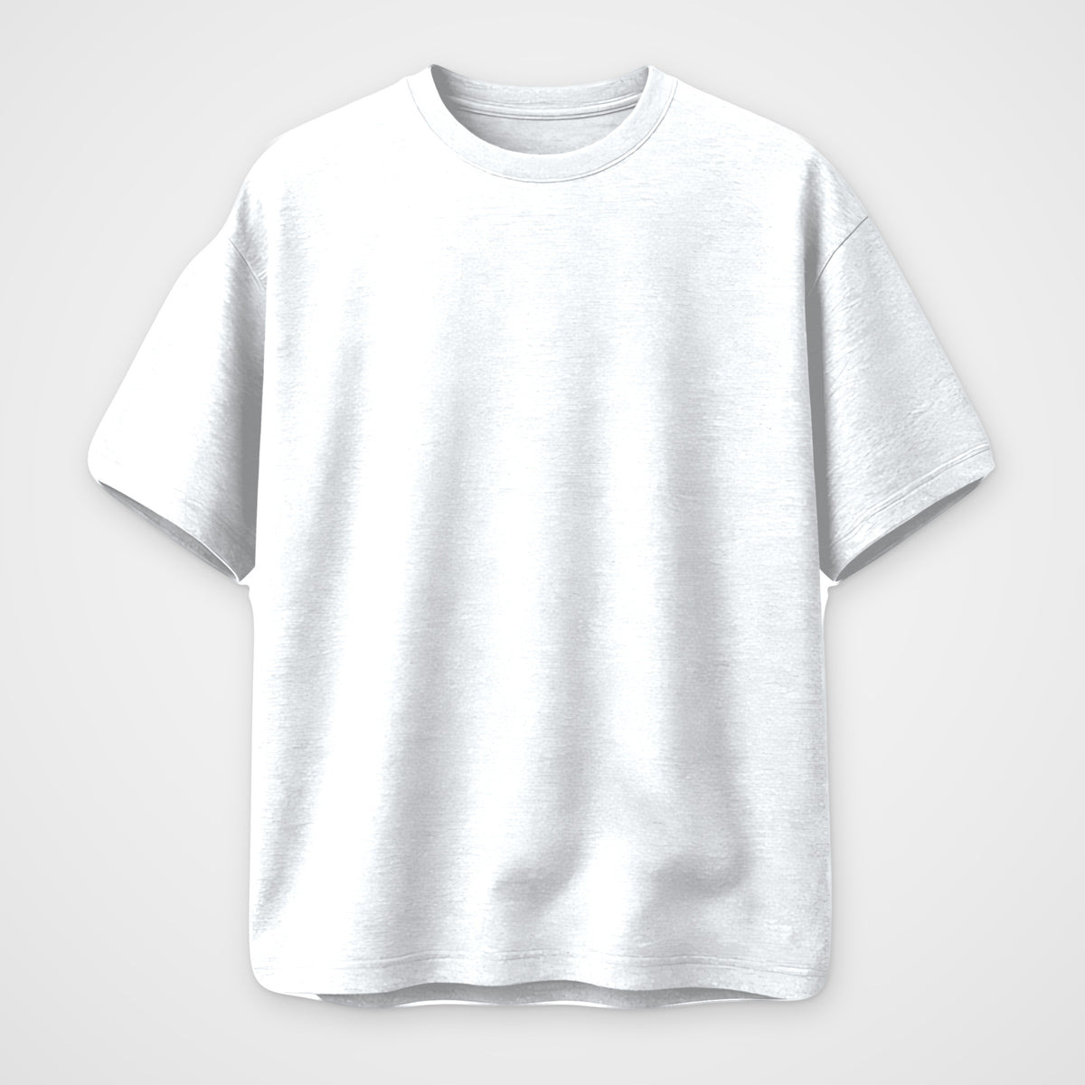 White Oversized T-Shirt, front view