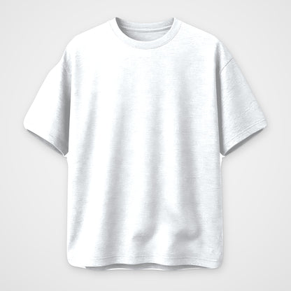 White Oversized T-Shirt, front view