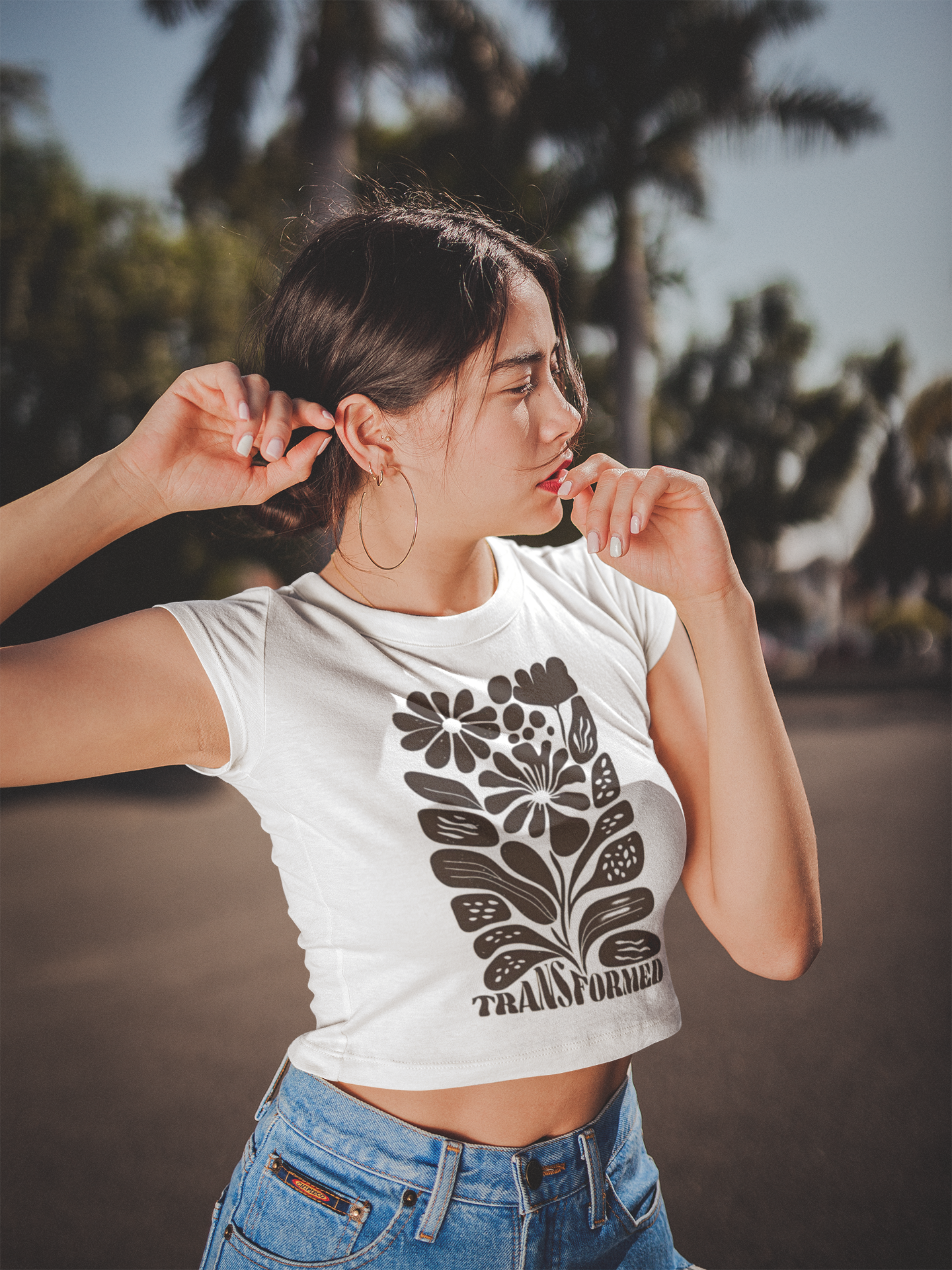 Transformed Floral Crop Top