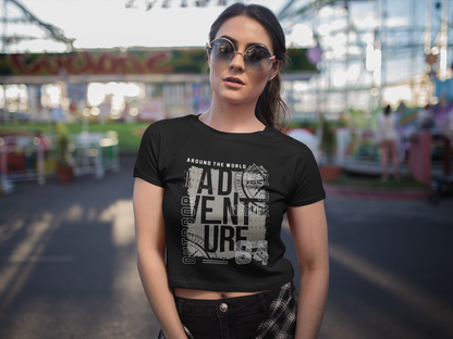 Adventure Seeker Crop Top - Black