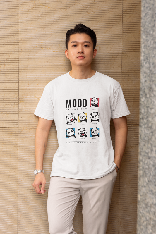 Mood of The Day Panda T-Shirt – Fun & Expressive Graphic Tee