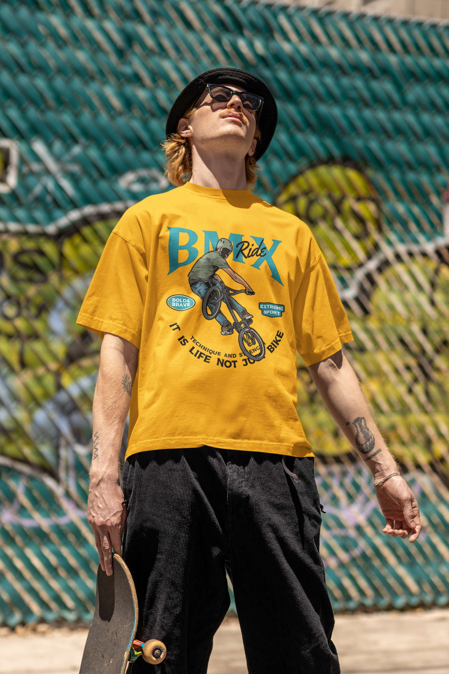 BMX Ride Oversized T-Shirt – Streetwear Edition