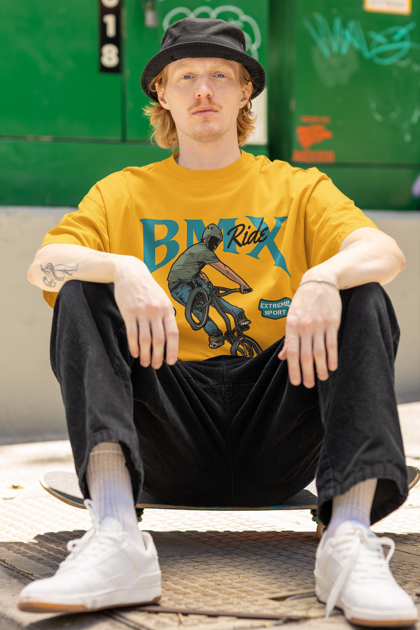 BMX Ride Oversized T-Shirt – Streetwear Edition