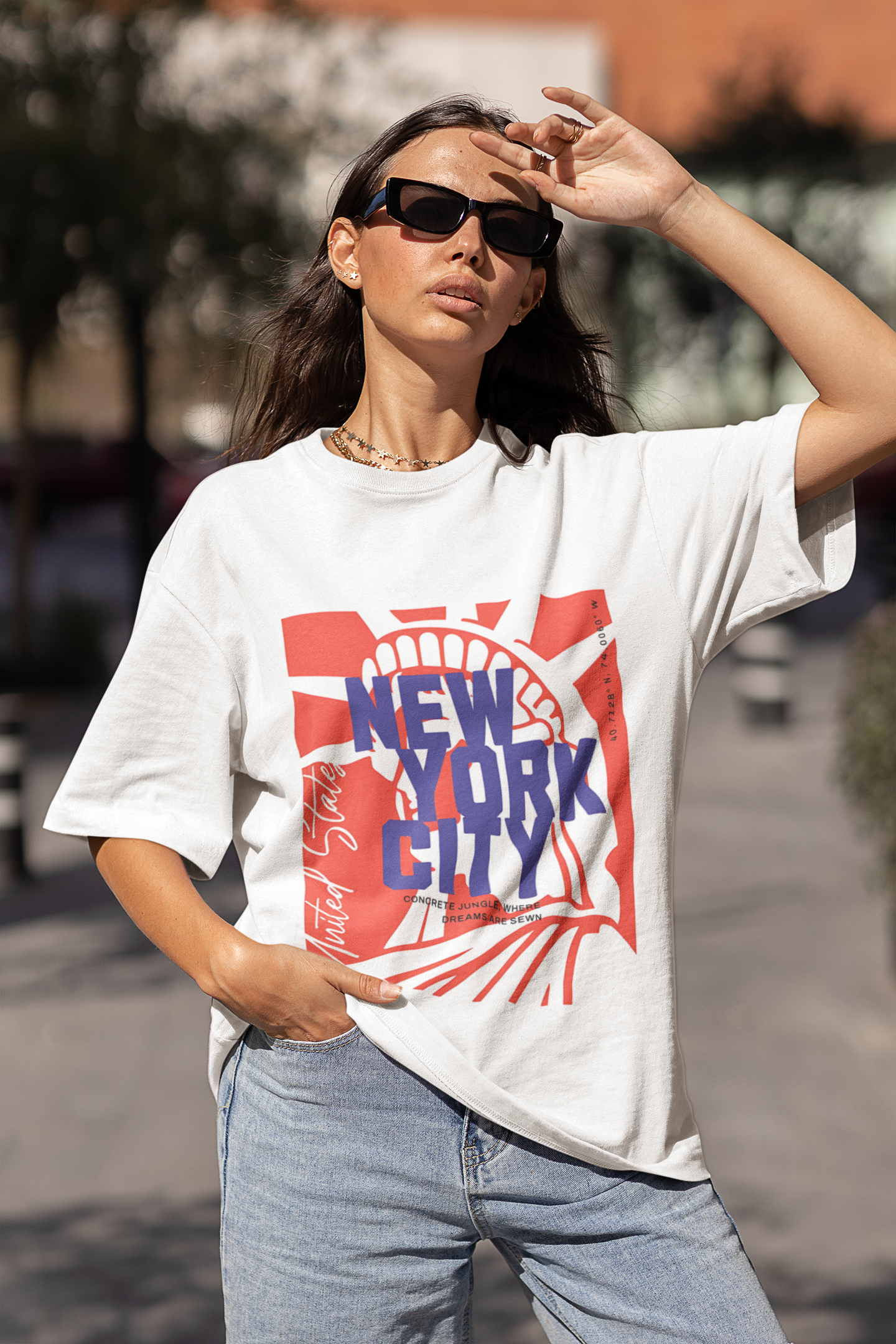 Oversized New York City Graphic T-Shirt – Streetwear Urban Style