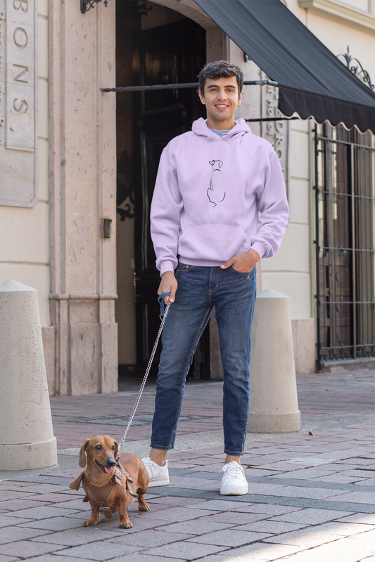 Minimalist Dog Line Art Hoodie – Comfort & Style for Pet Lovers