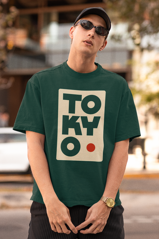 Tokyo Oversized T-Shirt – Deep Green