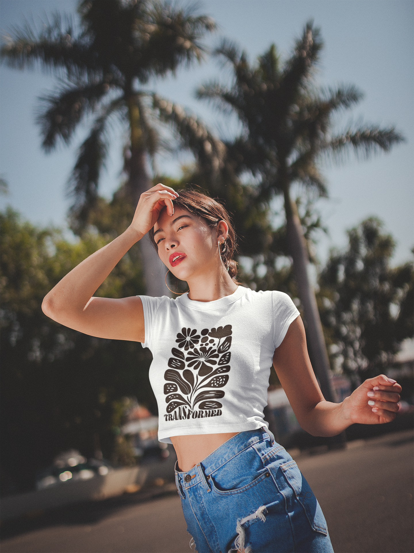 Transformed Floral Crop Top