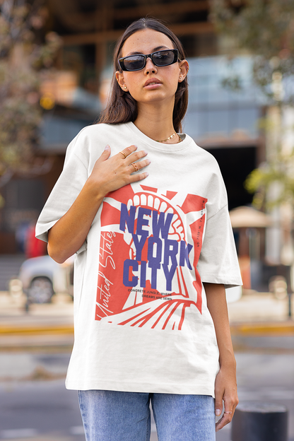 Oversized New York City Graphic T-Shirt – Streetwear Urban Style