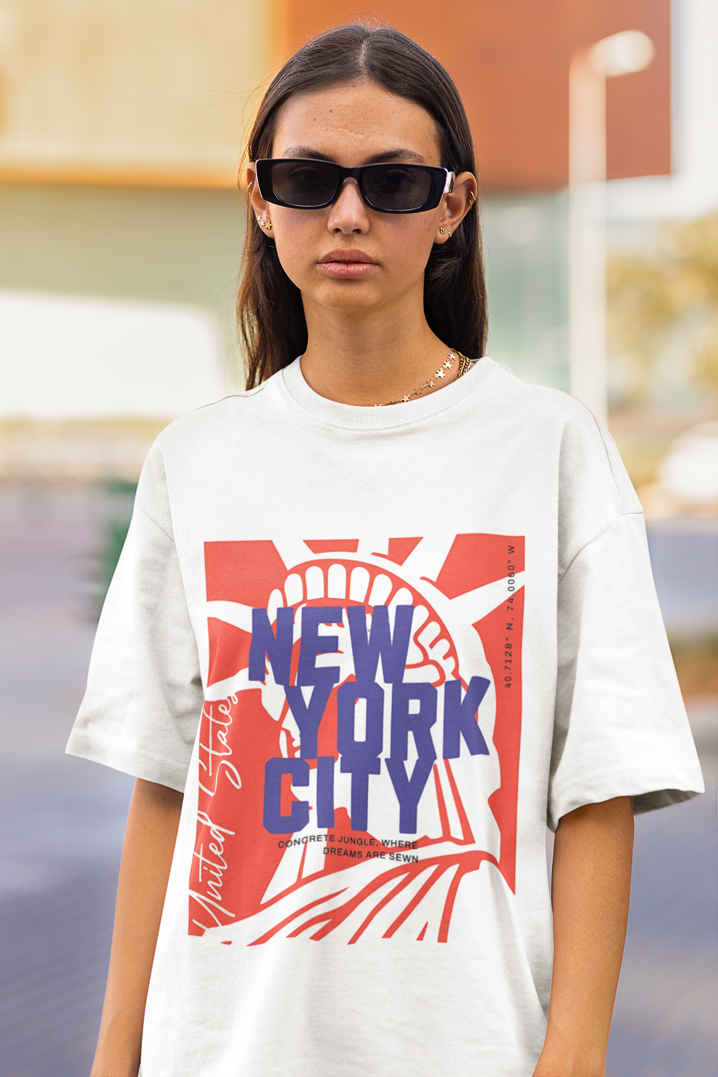 Oversized New York City Graphic T-Shirt – Streetwear Urban Style