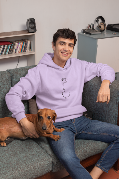 Minimalist Dog Line Art Hoodie – Comfort & Style for Pet Lovers
