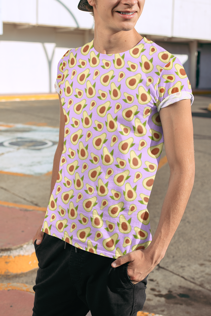 Trendy Avocado Print T-Shirt – Streetwear Style