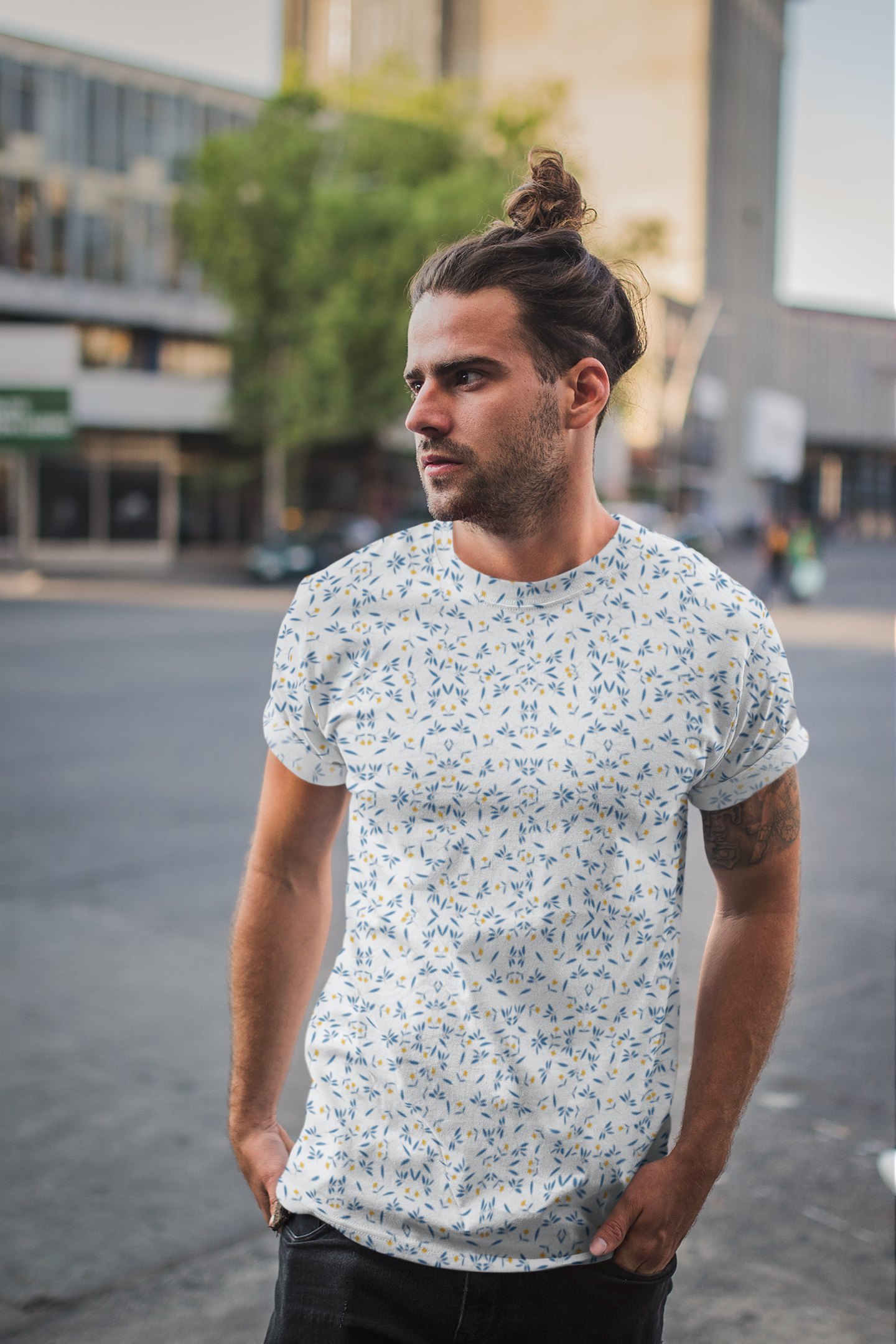 Minimal Floral Sublimated T-Shirt – Effortlessly Stylish