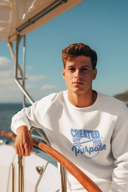 Created With Purpose - White Crewneck Sweatshirt