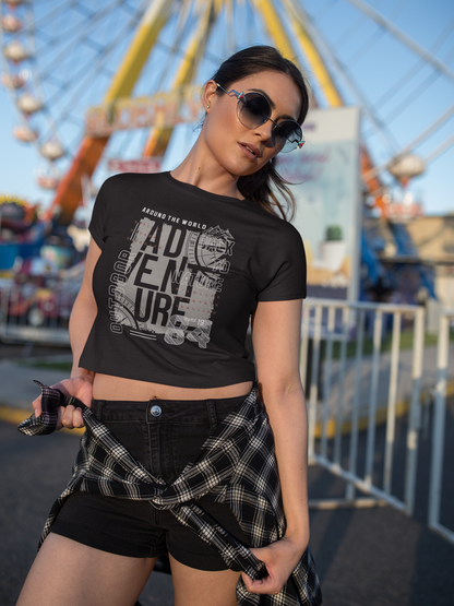 Adventure Seeker Crop Top - Black